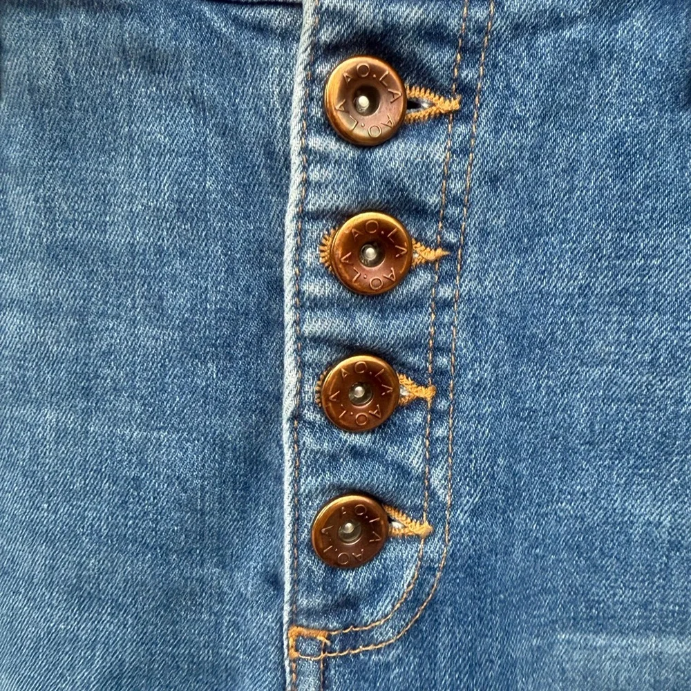 Alice + Olivia High Rise Cropped Wide Leg Jeans - Picture 5 of 13